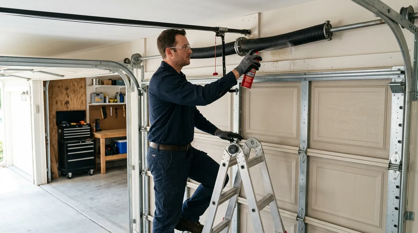 Garage door repair work in Oklahoma City, OK